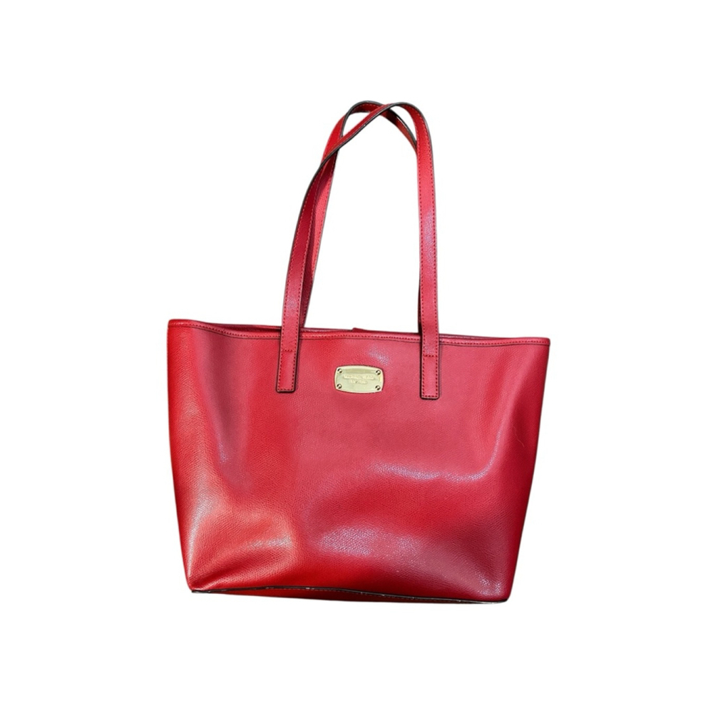 Michael Kors Jet Set Red Travel Tote Saffiano Leather